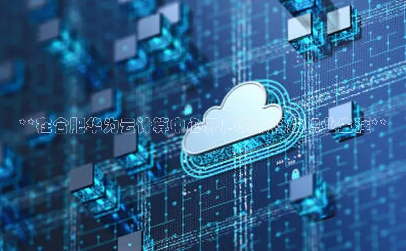 EON4登录百度营销中心**在合肥华为云计算中心开启您的科技职业生涯**